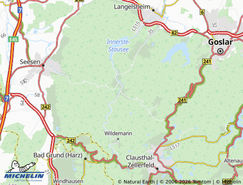 MICHELIN Lautenthal map - ViaMichelin