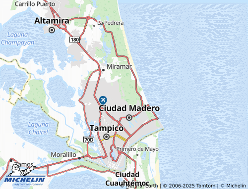 MICHELIN Licenciado Adriana González de Hernández Flores map - ViaMichelin