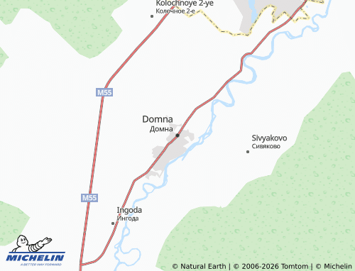 MICHELIN-Landkarte Domna - ViaMichelin