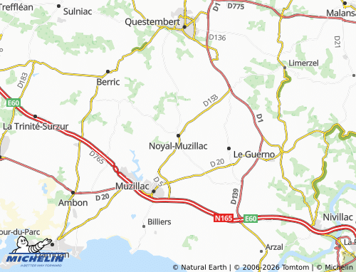 Mappa MICHELIN Noyal-Muzillac - ViaMichelin