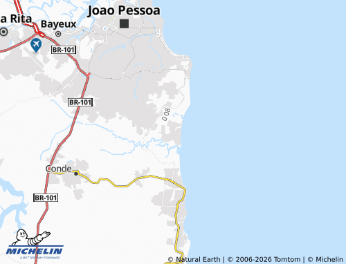 Mapa MICHELIN Barra de Gramame - ViaMichelin