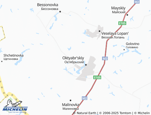 MICHELIN Krasnyy Oktyabr' map - ViaMichelin