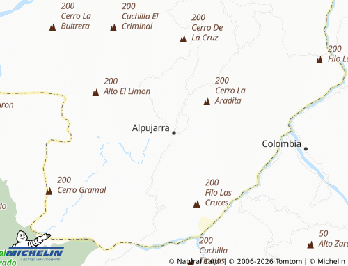 MICHELIN Alpujarra map - ViaMichelin