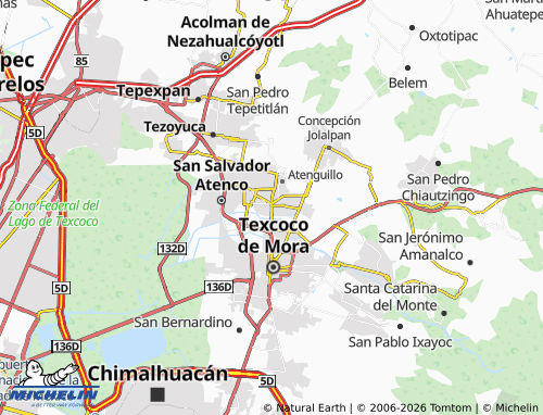 Kaart MICHELIN Chiautla - ViaMichelin