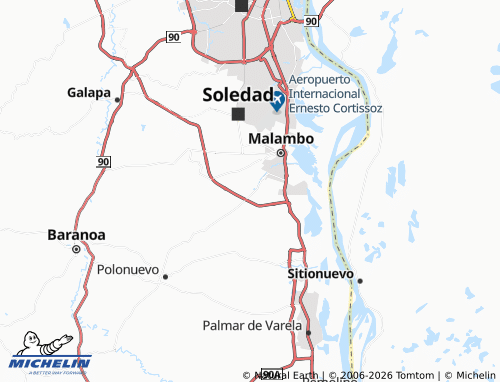 MICHELIN Tamarindo map - ViaMichelin