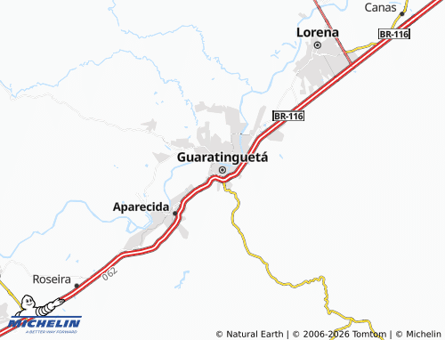 Mapa MICHELIN Guaratinguetá - ViaMichelin