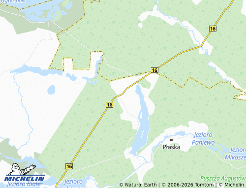 MICHELIN Serski Las map - ViaMichelin