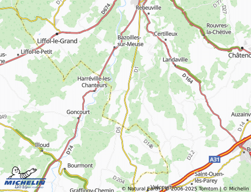 MICHELIN Pompierre map - ViaMichelin