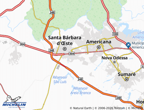 Mapa MICHELIN Paraíso - ViaMichelin