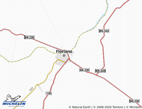 Mappa MICHELIN Planalto Sambaíba - ViaMichelin