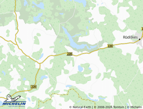 Mappa MICHELIN Grendavės seniūnija - ViaMichelin