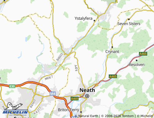 Mappa MICHELIN Rhos - ViaMichelin