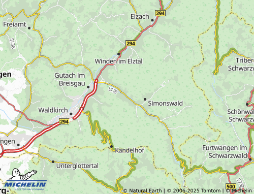 MICHELIN Untersimonswald map - ViaMichelin