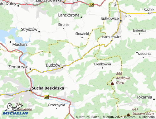 MICHELIN-Landkarte Baczyn - ViaMichelin