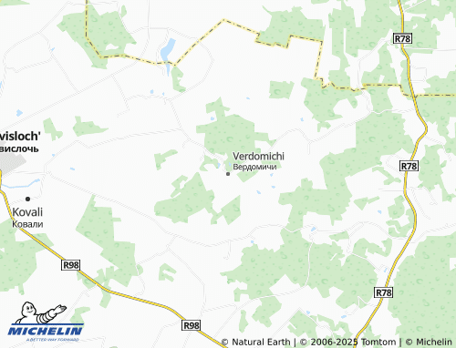 MICHELIN Verdomichi map - ViaMichelin