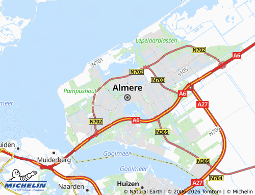 Mapa MICHELIN Almere - ViaMichelin