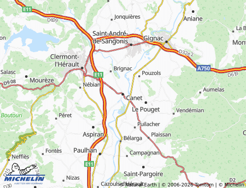 Mapa MICHELIN Canet - ViaMichelin