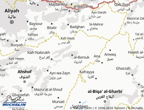 Carte MICHELIN al-Barouk - ViaMichelin
