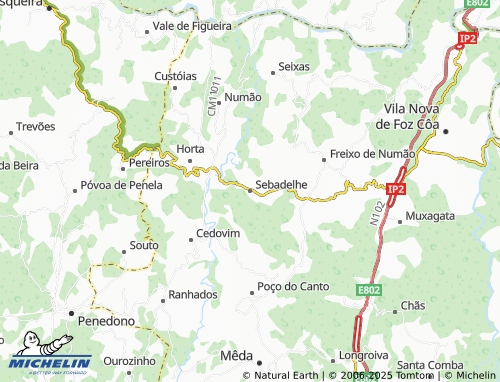MICHELIN Sebadelhe map - ViaMichelin