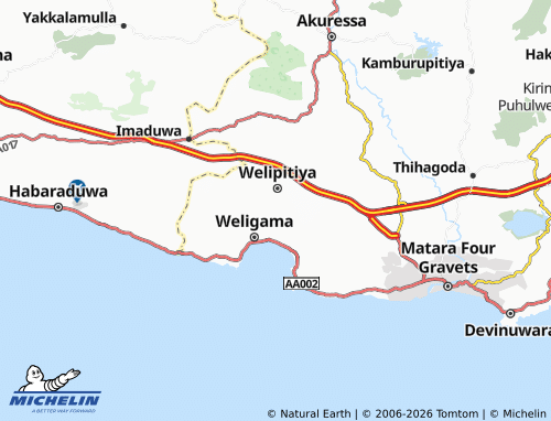 Mapa MICHELIN Watagedaramulla - ViaMichelin