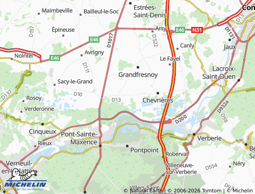 MICHELIN Houdancourt map - ViaMichelin