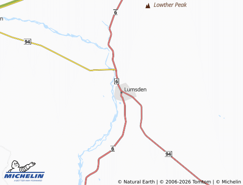 Mapa MICHELIN Lumsden - ViaMichelin