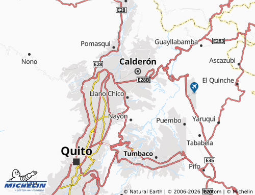 Mapa MICHELIN Llano Chico - ViaMichelin