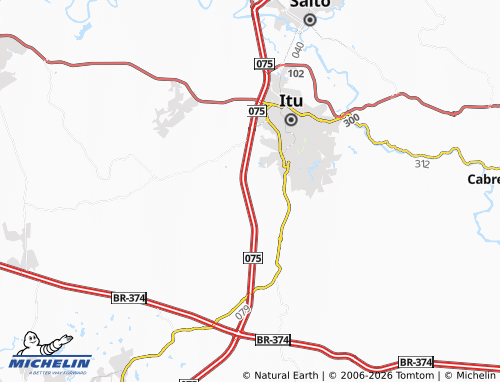 Mappa MICHELIN Parque Chapada de Itu - ViaMichelin