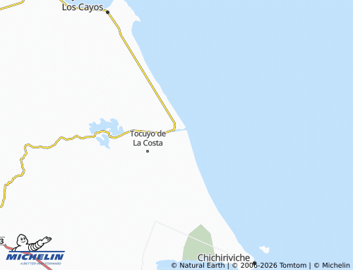 MICHELIN-Landkarte Boca del Tocuyo - ViaMichelin