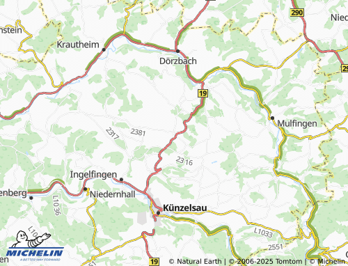 MICHELIN Stachenhausen map - ViaMichelin