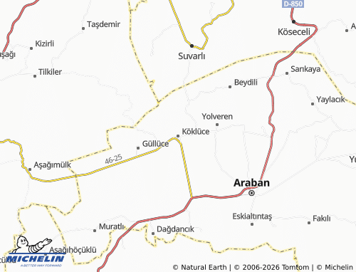 Mappa MICHELIN Köklüce - ViaMichelin