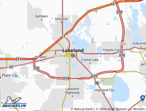 Carte MICHELIN Lakeland - ViaMichelin