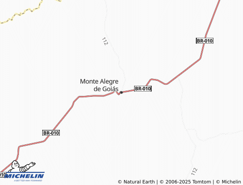 MICHELIN Monte Alegre de Goiás map - ViaMichelin
