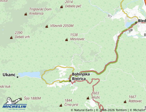 Mapa MICHELIN Podjelje - ViaMichelin