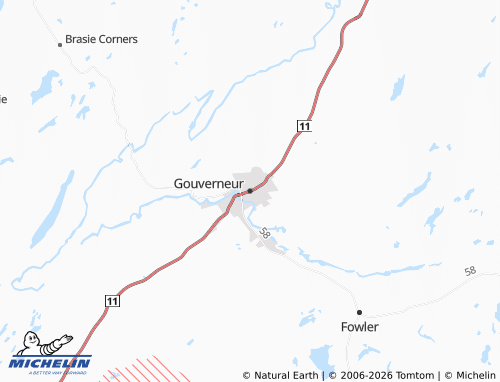 Mapa MICHELIN Gouverneur - ViaMichelin