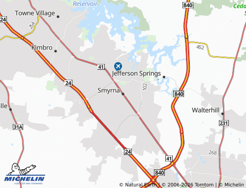 Mapa MICHELIN Smyrna - ViaMichelin