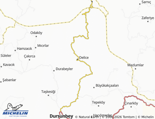 MICHELIN Delice map - ViaMichelin
