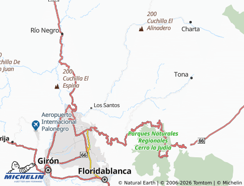 MICHELIN Cuchilla Alta map - ViaMichelin