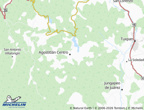 Mapa MICHELIN Los Pinos, Agostitlán - ViaMichelin