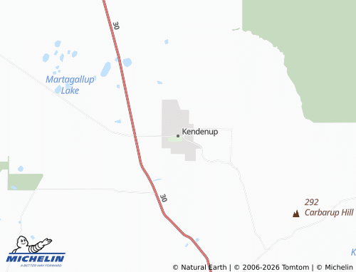 MICHELIN Kendenup map - ViaMichelin
