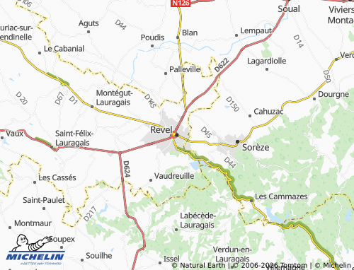 Mapa MICHELIN Revel - ViaMichelin