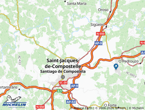 MICHELIN Paradela map - ViaMichelin