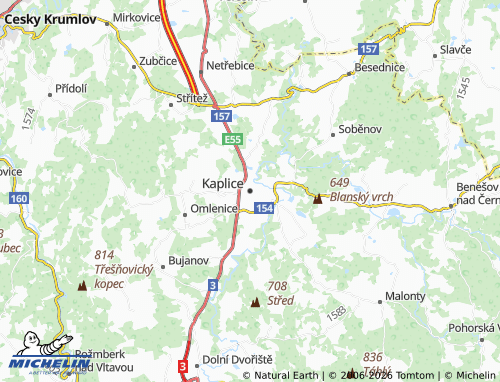 Mappa MICHELIN Kaplice - ViaMichelin