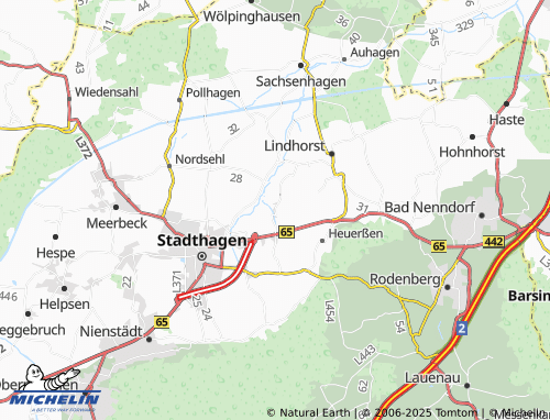 MICHELIN Vornhagen map - ViaMichelin
