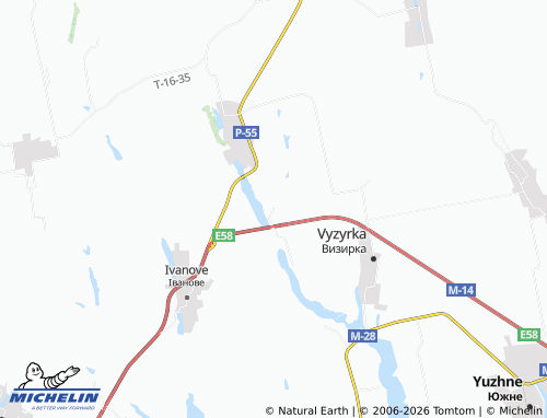 Mapa MICHELIN Nova Vilshanka - ViaMichelin