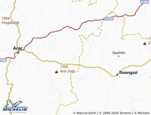 MICHELIN Alınören map - ViaMichelin