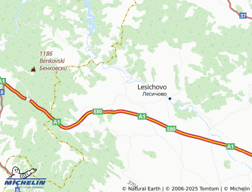 MICHELIN Tserovo map - ViaMichelin