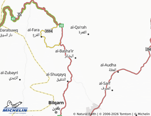 MICHELIN-Landkarte al-Basha'ir - ViaMichelin