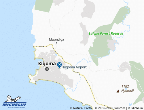 MICHELIN Mgonyo map - ViaMichelin