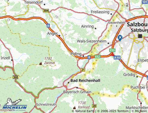 MICHELIN Urwies map - ViaMichelin